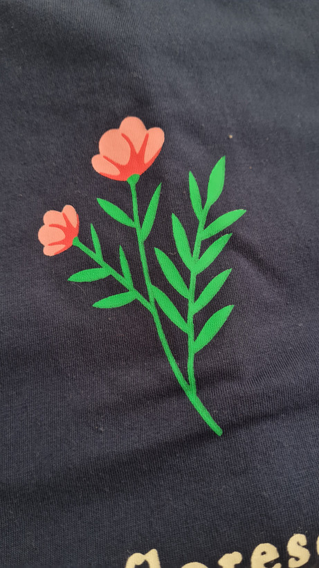 تاپ طرح چاپی گل نخ پنبه قواره بزرگ 🌷