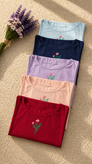 تاپ طرح چاپی گل نخ پنبه قواره بزرگ 🌷